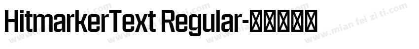 HitmarkerText Regular字体转换